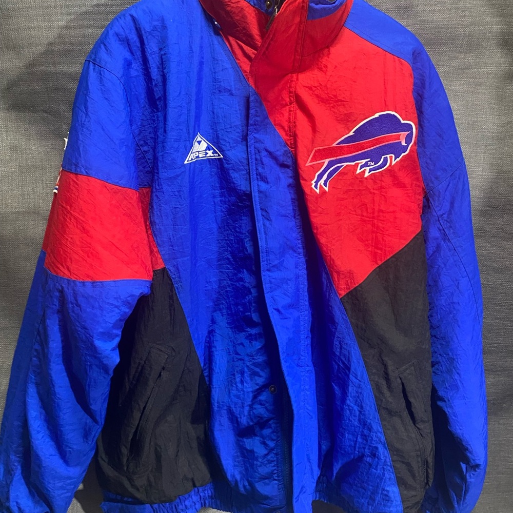 Vintage Buffalo Bills Apex Red and Blue Sports Jacket